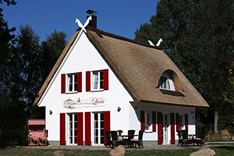 Die beiden Terrassen des Ferienhauses Lucia